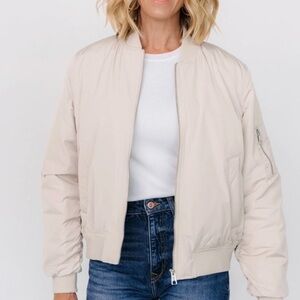 Vero Moda Light Beige Bomber Jacket